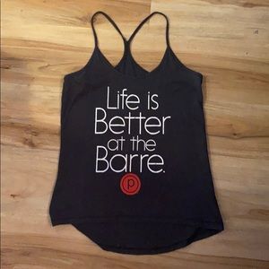 Black pure barre tank